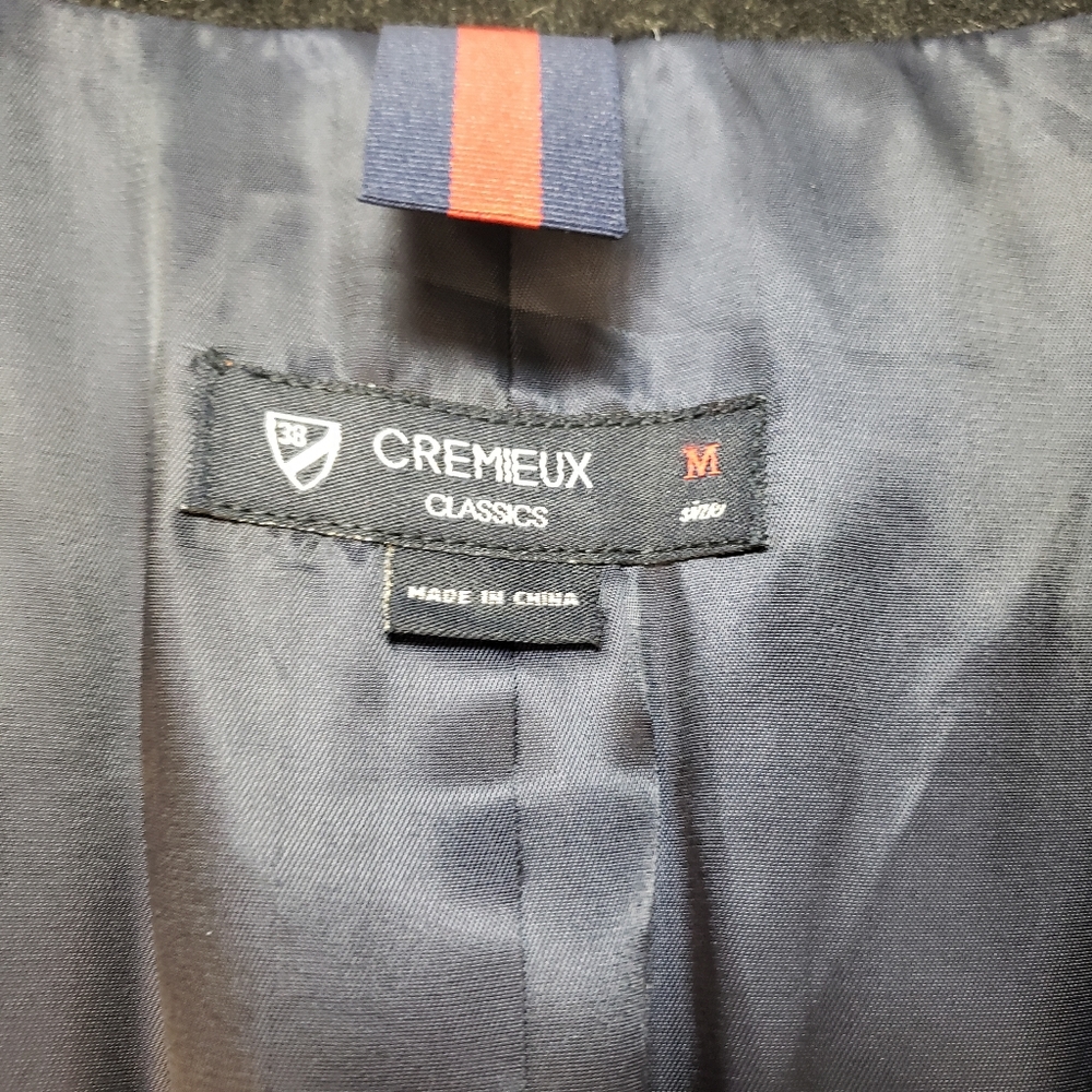 Cremieux wool and leather jacket size Medium - Picture 2 of 6